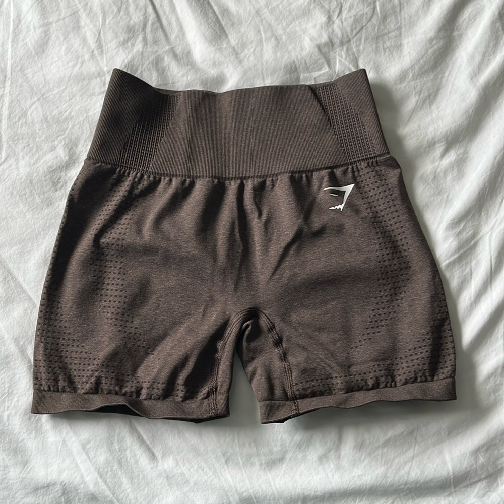 Gymshark Vital Seamless Brown Shorts